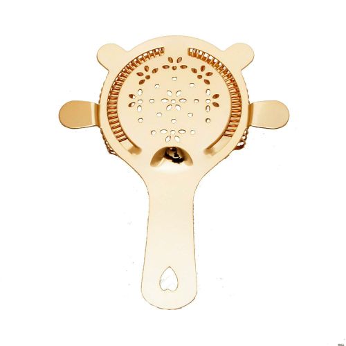 Japanese Bar Tools Flora Strainer Gold 03302010G