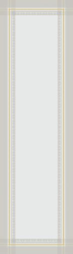 Garnier Thiebaut Galerie Des Glaces Vermeil Tablerunner20&quotX91&quot52Cmx230Cm Stain-Resistant CottonSilver/Gold ThreadsMitred Corners 29043