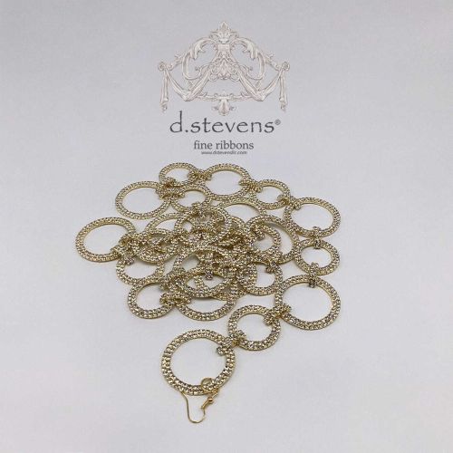 d.stevens Garland Hooks Gold Double Circle Crystal Garland Hook 12-1230