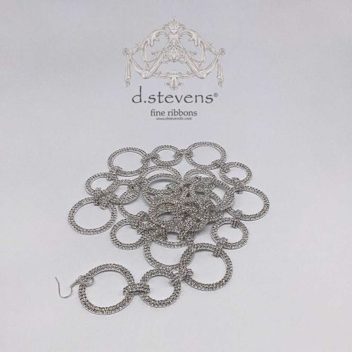 d.stevens Garland Hooks Silver Double Circle Crystal Garland Hook 12-1231