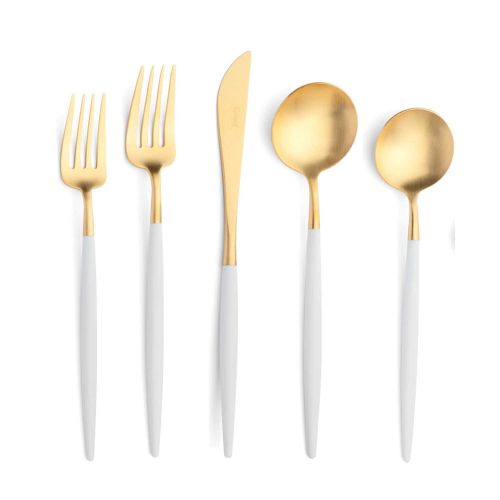 Cutipol Goa White Gold 5 Pc Set GO.5.WGB