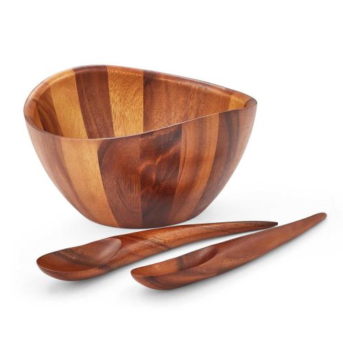 Nambe Harmony Salad Bowl with Servers 89045-MT0582