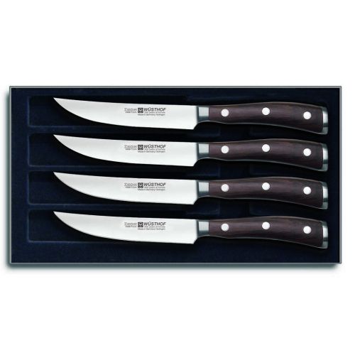 Wusthof Trident Ikon Wood Steak Knife Set, 4 Pcs. 9706