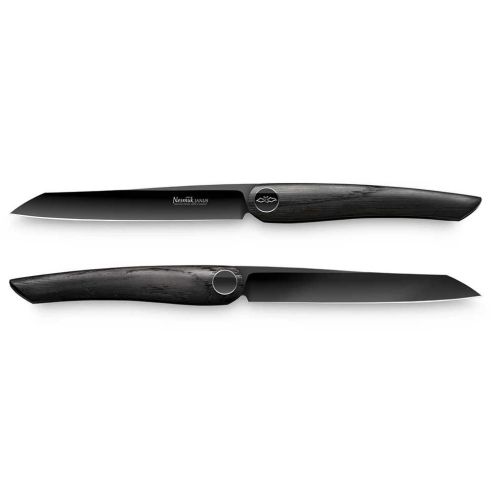 Nesmuk Janus Steak Knives Bog Oak Set/2 SKJ113MO