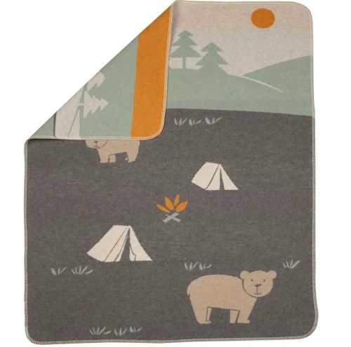 Fussenegger Juwel Baby Blanket Bears Camping 73129079