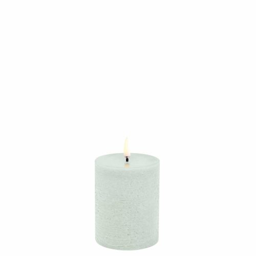 Uyuni LED Pillar Candle Rustic Dusty Green 10cm UL-PI-DG-C78010