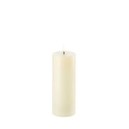 Uyuni LED Pillar Candle Smooth Ivory 20cm UL-PI-IV-C78020