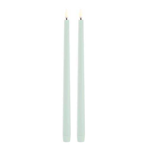 Uyuni LED Slim Taper Candle Dusty Green 2-Pack UL-TA-DG02332-2