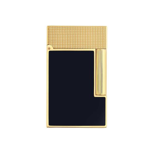 Dupont  Lighter L2 Blue Laquer/ Yellow Gold C16457