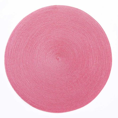 Deborah Rhodes Linen Braid Round Placemat Fiesta H17-7586-FIES