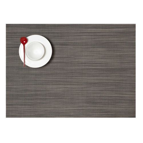 Chilewich Mini Basketweave Placemat Rectangle Light Grey 100132-015