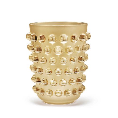 Lalique  Mossi Vase Gold Luster Xxl 10411600