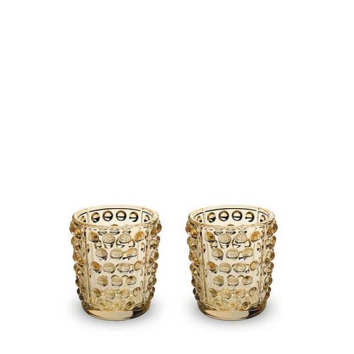 Lalique Mossi Votives Gold Luster X2 10370200