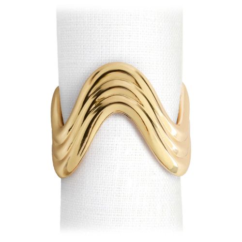 L'Objet Napkin Jewels Ripple Gold NJ5111