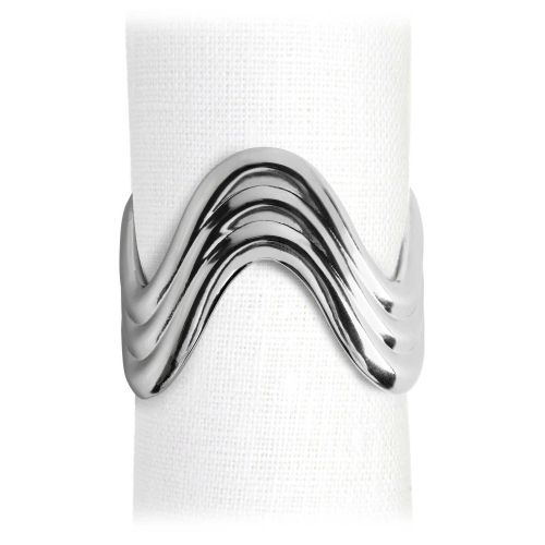 L'Objet Napkin Jewels Ripple Platinum NJ5110