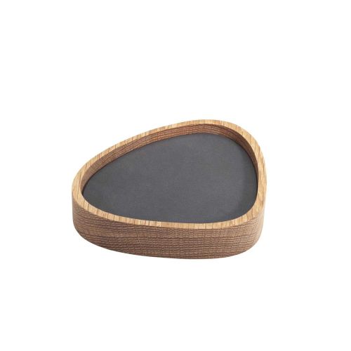 Lind Dna Nupo Black Glass Mat Set/8 With Box 