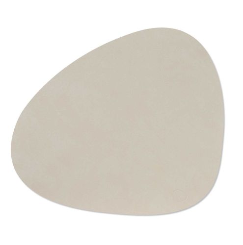 Lind DNA Nupo Oyster White Table Mat Curve L 991749