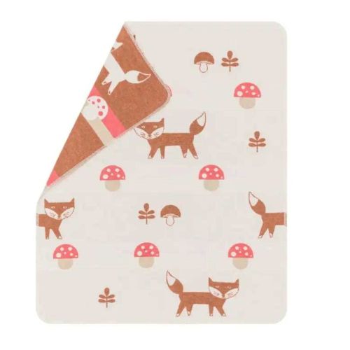 Fussenegger  Offwhite Baby Blanket Fox And Mushroom 73326079