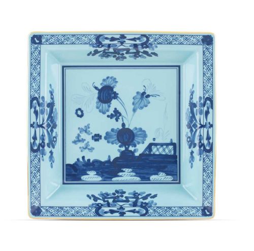 Ginori Oriente Italiano Iris Gold Large Squared Vide Poche 017RG02FG6836010245G00124300