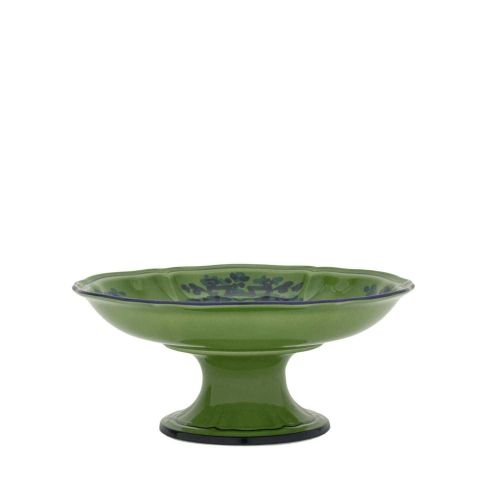 Richard Ginori Oriente Italiano Malachite Fruit Stand Cm 22 In. 8 1/2 Antico Doccia Shape 003RG00FCT300010220G00123600