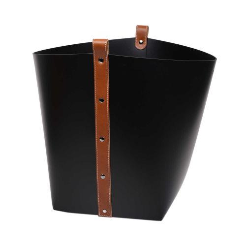 Pinetti Ovo Big Basket Black With Tan Straps 40x44x39 70.0181.082