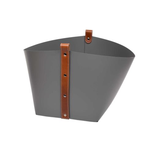 Pinetti Ovo Small Basket Dark Grey With Black Straps 40x40x29cm 70.0180.082.055