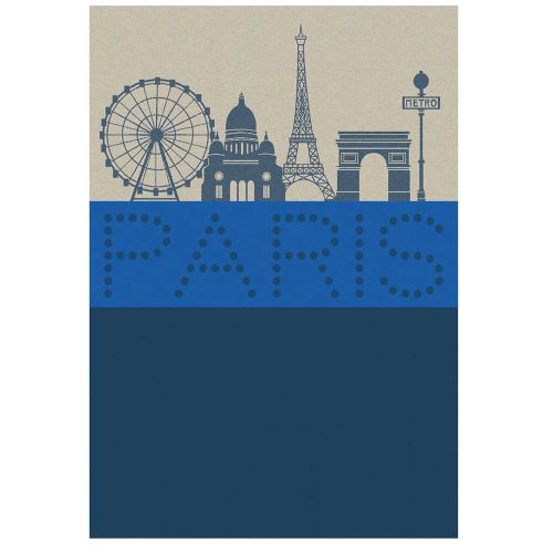 Le Jacquard Francais Paris Lumiere - Blue Tea Towel 28&quot X 20&quot 28544