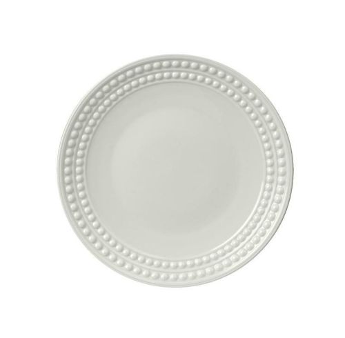 L'Objet Perlee White Dessert Plate PR120