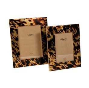Caspari Picture Frame Tortoiseshell 5x7 in 10990LQFRM5X7