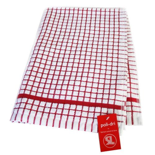 Samuel Lamont Poli Dri Tea Towel Red 706RD