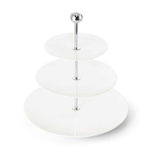 Dibbern Pure 2 Tier Cake Stand with Plates 16/21/28 0327000000