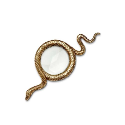 L'Objet Snake Gold Magnifying Glass - Small DAC856