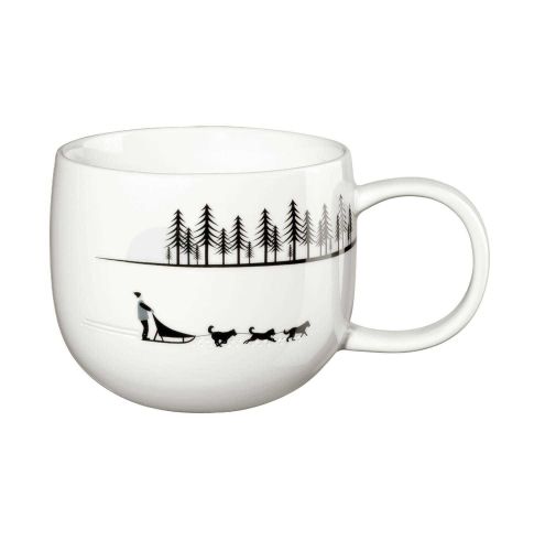 Asa Selection Snow Tracks Mug, Sled Dogs 16870/286