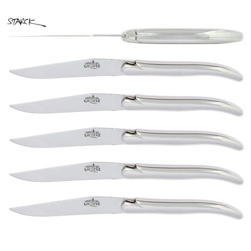Forge Laguiole Steak Knives Philippe Starck Stainless Box of 6 T6 STARCK IN
