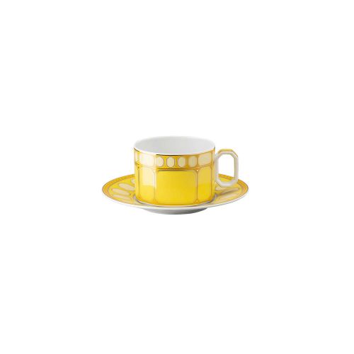Rosenthal Swarovski Signum  Tea Cup & Saucer Jonquil Yellow 10570-426352-14640