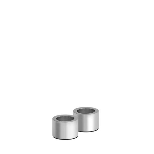 Uyuni Taper Candle Holder Chrome 2-Pack UL-30431