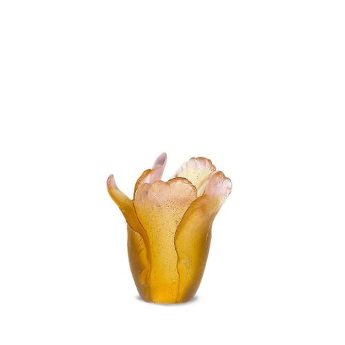 Daum Tulip Ambre mini-vase H: 7 cm 05158/C