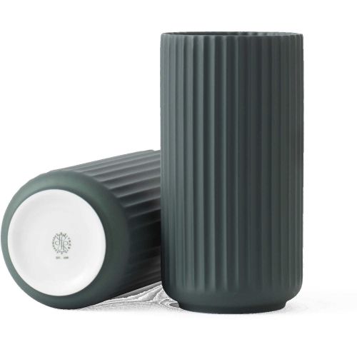 Lyngby Porcelain Vase Copenhagen Green PorcelainH: 9.8in 201587