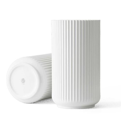 Lyngby Porcelain Vase White Porcelain H: 12.2in 200792